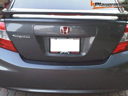 2012+ Civic Sedan Red H Rear Emblem